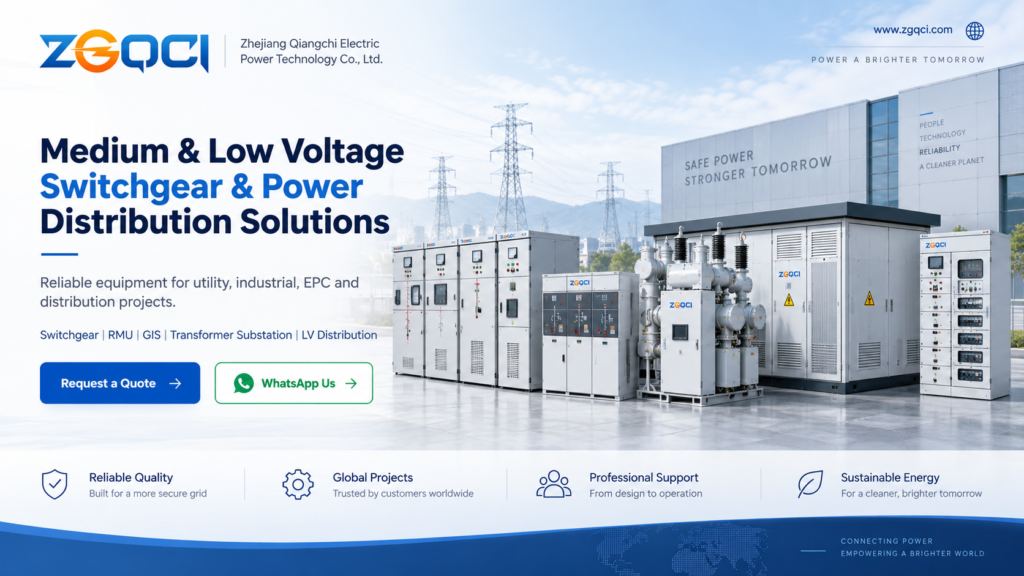 Qiangchi medium and low voltage switchgear and power distribution solutions