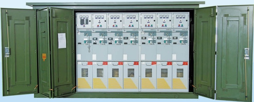 Outdoor box-type switching station enclosure