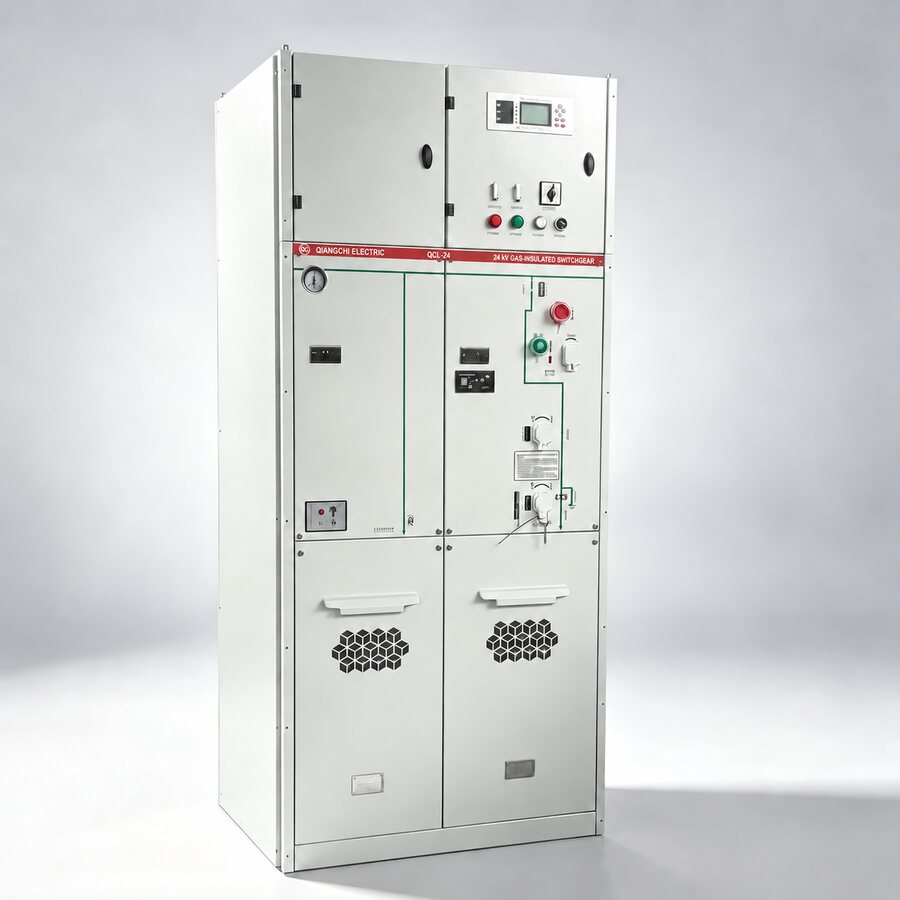QCL-24 24 kV gas-insulated switchgear front view
